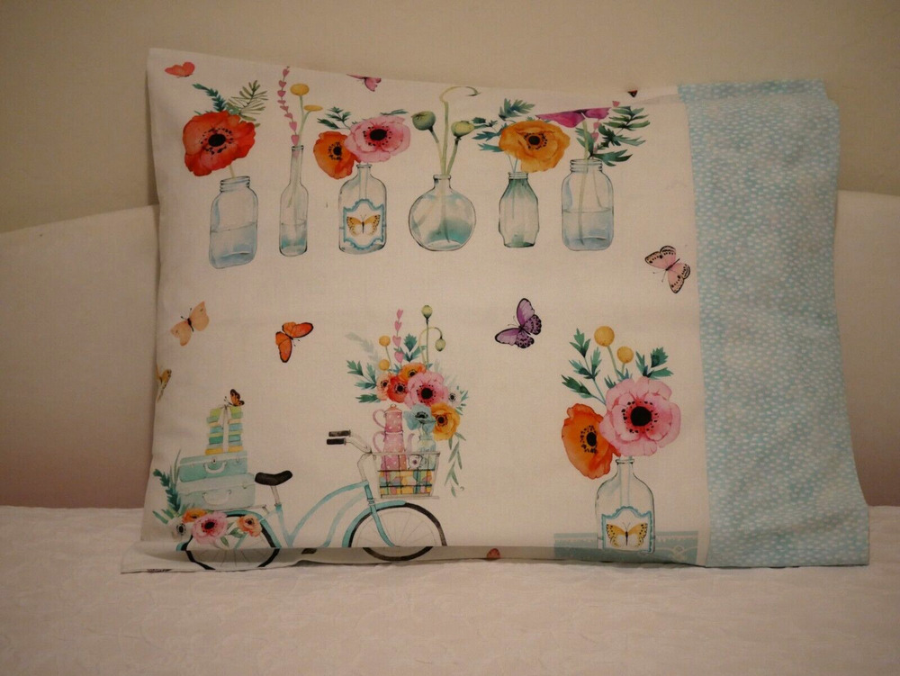 Handmade Standard Size Pillowcase Set English Garden